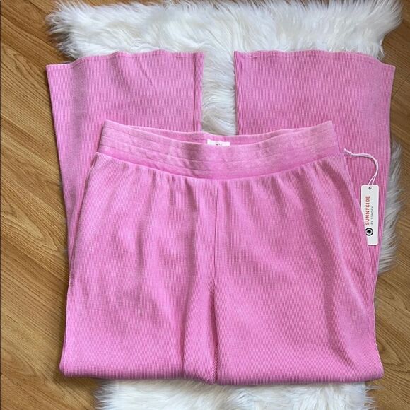 NWT Sunnyside by Sundry Pants Pink Bottoms Wide Leg Size XL - Picture 3 of 5